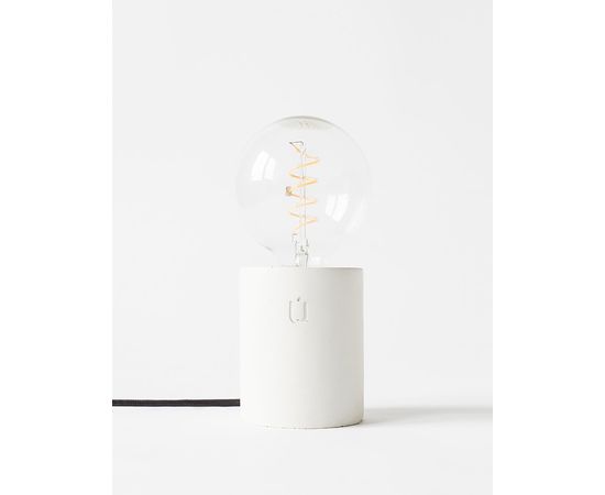 Настольный светильник Plumen LUMI White Concrete Table Lamp By Unrefined, фото 4