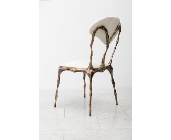 Стул Markus Haase Faceted Bronze Patina Dining Chair, фото 6