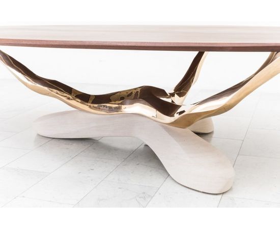 Обеденный стол Markus Haase Bronze, Walnut, and Limestone Dining Table, фото 2