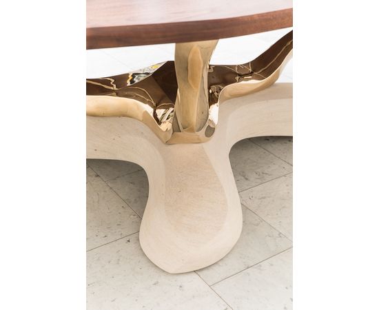 Обеденный стол Markus Haase Bronze, Walnut, and Limestone Dining Table, фото 6