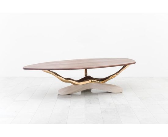 Обеденный стол Markus Haase Bronze, Walnut, and Limestone Dining Table, фото 7