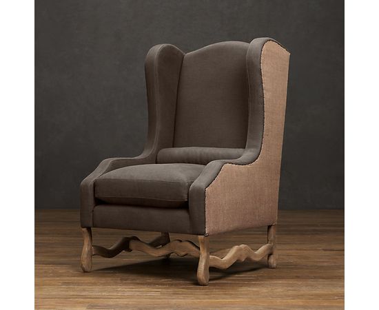 Restoration Hardware Os De Mouton Wing Chair, фото 1