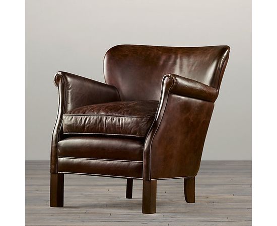 Кресло Restoration Hardware Professor&#039;s Leather Chair, фото 2