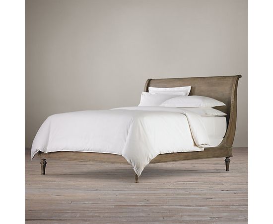 Restoration Hardware Empire Rosette Sleigh Bed Without Footboard, фото 1