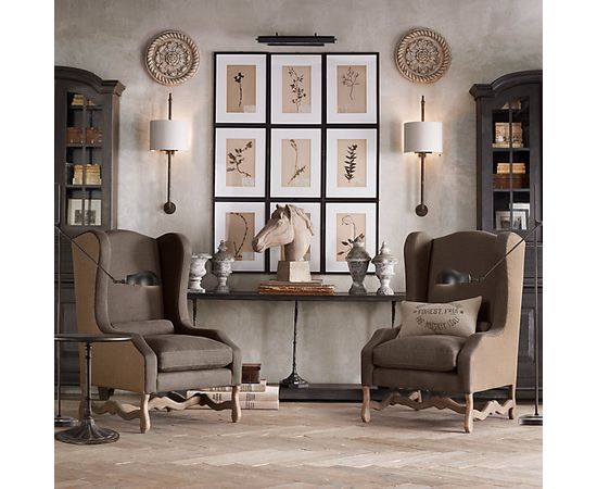 Restoration Hardware Os De Mouton Wing Chair, фото 5