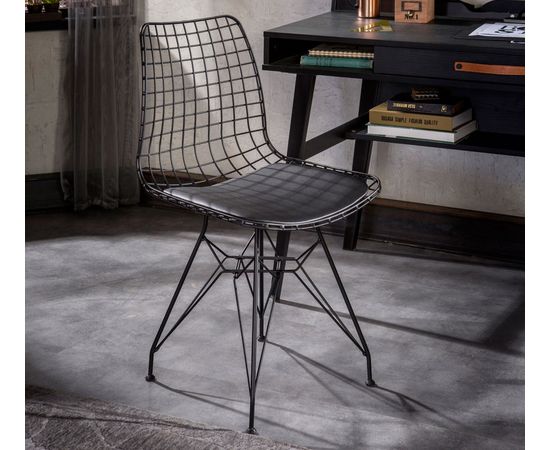 Стул CILEK Black Dark Metal Chair, фото 3