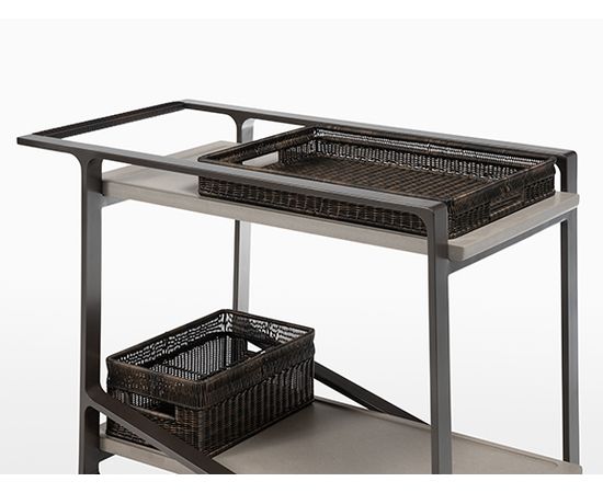 Уличный столик на колесиках Holly Hunt OMURA BAR CART, фото 8