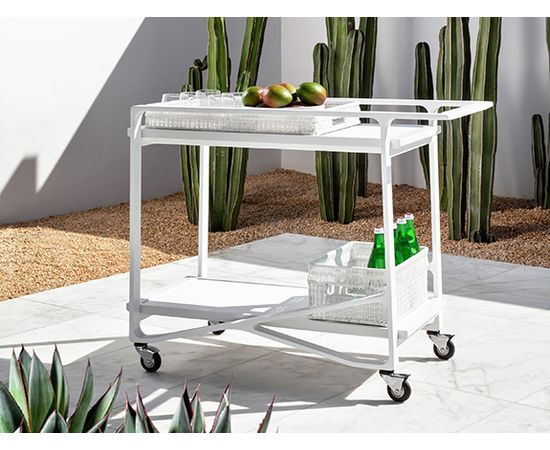 Уличный столик на колесиках Holly Hunt OMURA BAR CART, фото 10