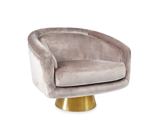 Кресло Jonathan Adler Bacharach Swivel Chair, фото 1