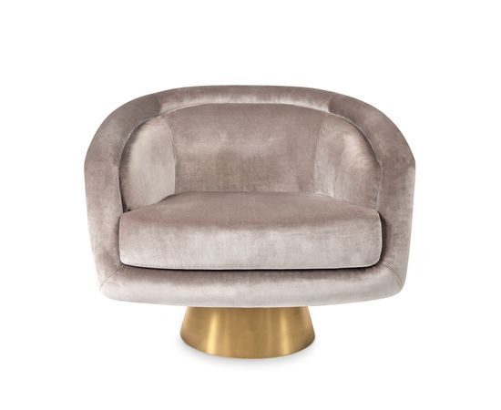 Кресло Jonathan Adler Bacharach Swivel Chair, фото 2