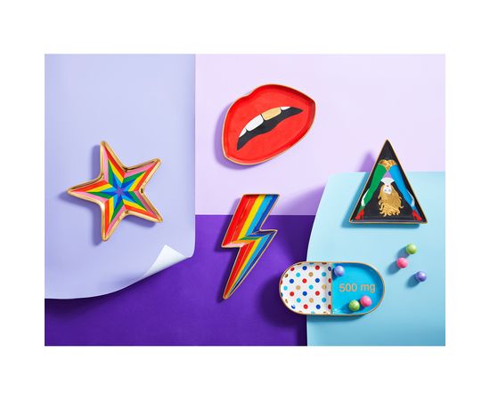 Поднос Jonathan Adler Technicolor Star Trinket Tray, фото 5