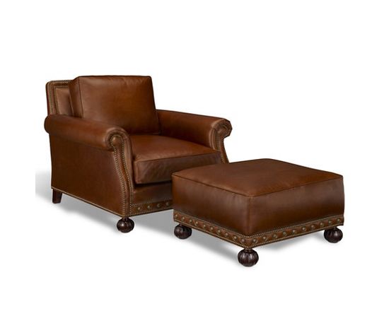 Кресло с пуфом Ralph Lauren Aran Isles Chair &amp; Ottoman, фото 1