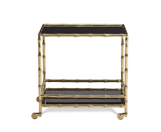 Столик на колесиках Ralph Lauren Brass Bamboo Drinks Trolley, фото 2