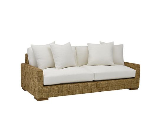 Диван Ralph Lauren Black Palms Woven Sofa, фото 1