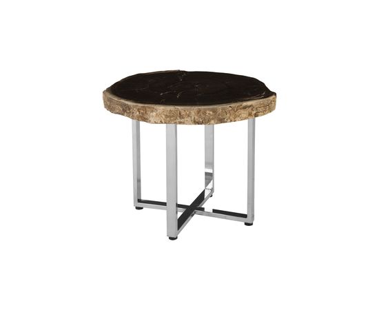 Журнальный столик Phillips Collection Petrified Wood Coffee Table, SS Legs, фото 4