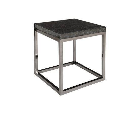 Приставной столик Phillips Collection Captured Denim, End Table w/ Plated Black Nickel Base, фото 1